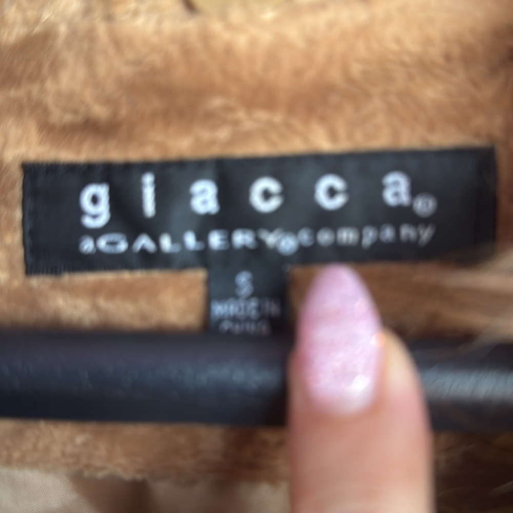 Ladies Tan Coat, size S - Picture 3 of 4
